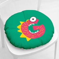 HKM-364755 Cartoon Flower Pattern Thick Plush Chair Pad for Single Seat Sofas