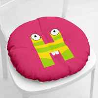 HKM-364755 Cartoon Flower Pattern Thick Plush Chair Pad for Single Seat Sofas