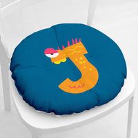 HKM-364755 Cartoon Flower Pattern Thick Plush Chair Pad for Single Seat Sofas