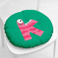HKM-364755 Cartoon Flower Pattern Thick Plush Chair Pad for Single Seat Sofas