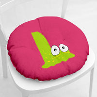 HKM-364755 Cartoon Flower Pattern Thick Plush Chair Pad for Single Seat Sofas