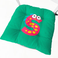 HKM-364755 Cartoon Flower Pattern Thick Plush Chair Pad for Single Seat Sofas