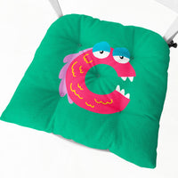 HKM-364755 Cartoon Flower Pattern Thick Plush Chair Pad for Single Seat Sofas