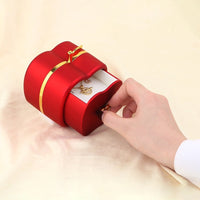 HKM-364819 Elegant Red Gift Box Set for Necklace and Ring Storage