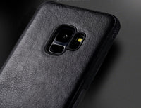 HKM-364947 Luxury Leather Back Cover for Samsung Note9, Note8 - TPU Material in Black, Brown, Red, Sapphire