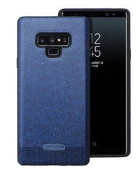 HKM-364947 Luxury Leather Back Cover for Samsung Note9, Note8 - TPU Material in Black, Brown, Red, Sapphire