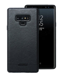 HKM-364947 Luxury Leather Back Cover for Samsung Note9, Note8 - TPU Material in Black, Brown, Red, Sapphire