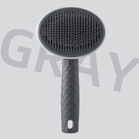HKM-364947 Pet Needle Comb for Dogs and Cats - One-Click Hair Removal Comb, Available in Round Gray, Blue, and Pink