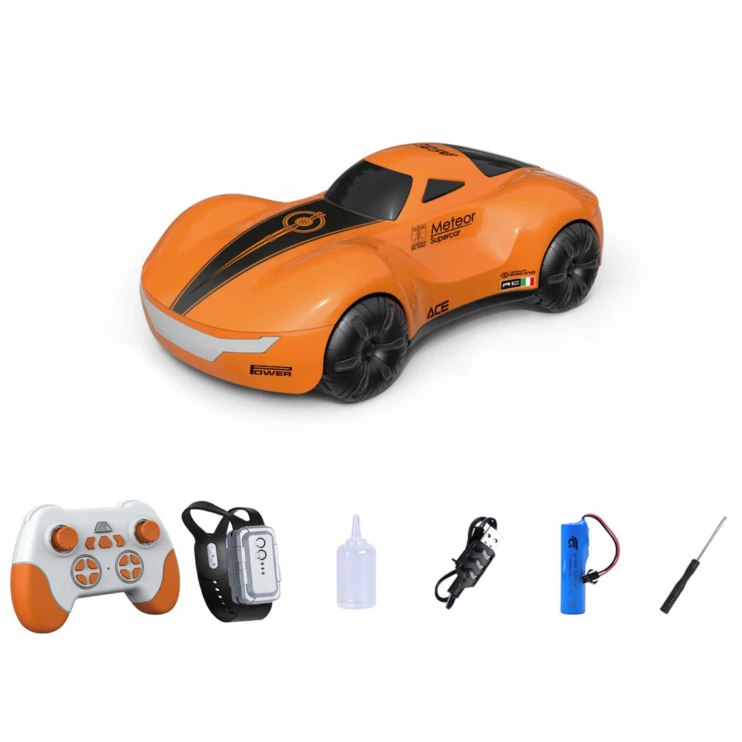 HKM-365267 2.4GHz Remote Control 360° Rotating Stunt Car – Dual Control Gesture Sensing RC Drift Car for Ages 5+