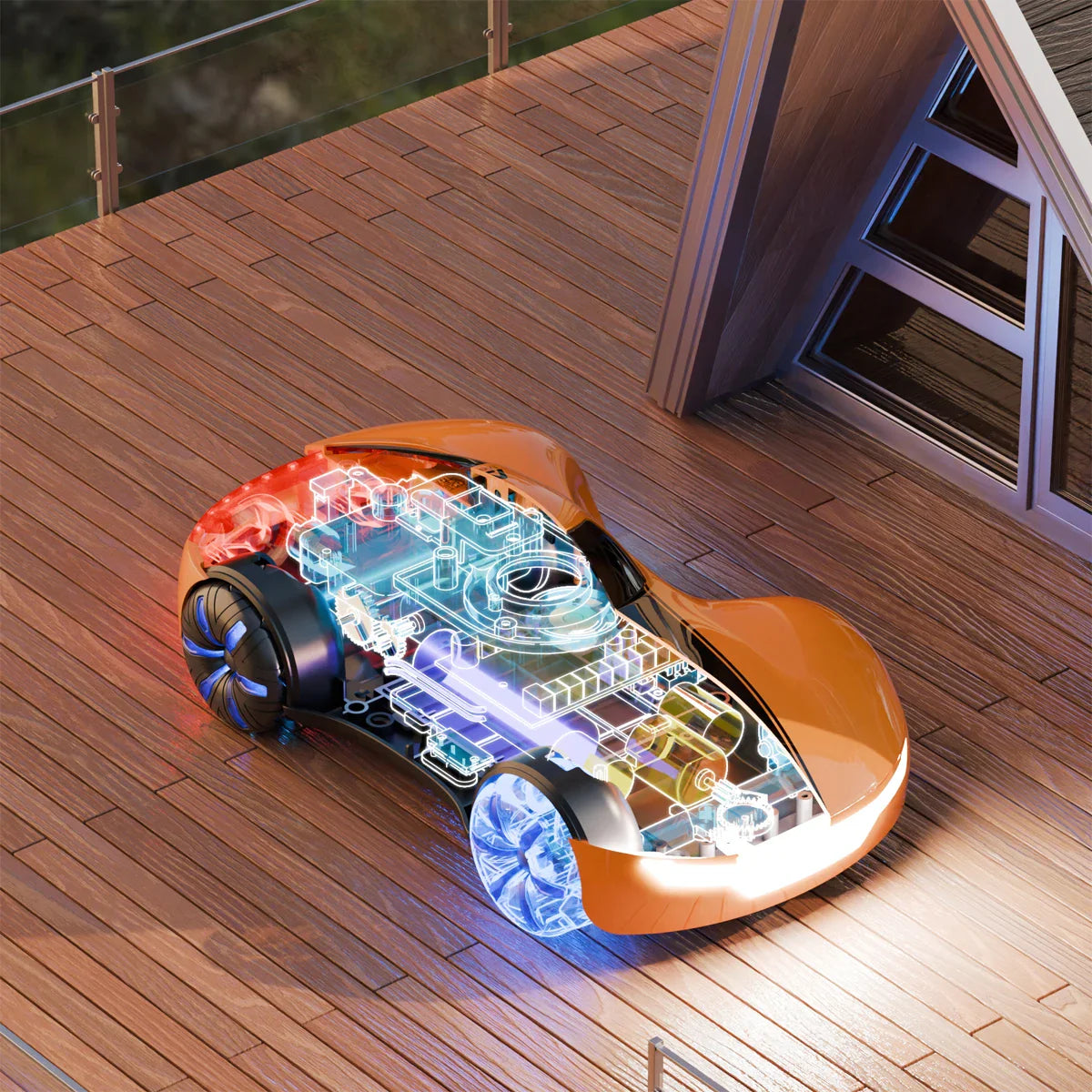 HKM-365267 2.4GHz Remote Control 360° Rotating Stunt Car – Dual Control Gesture Sensing RC Drift Car for Ages 5+