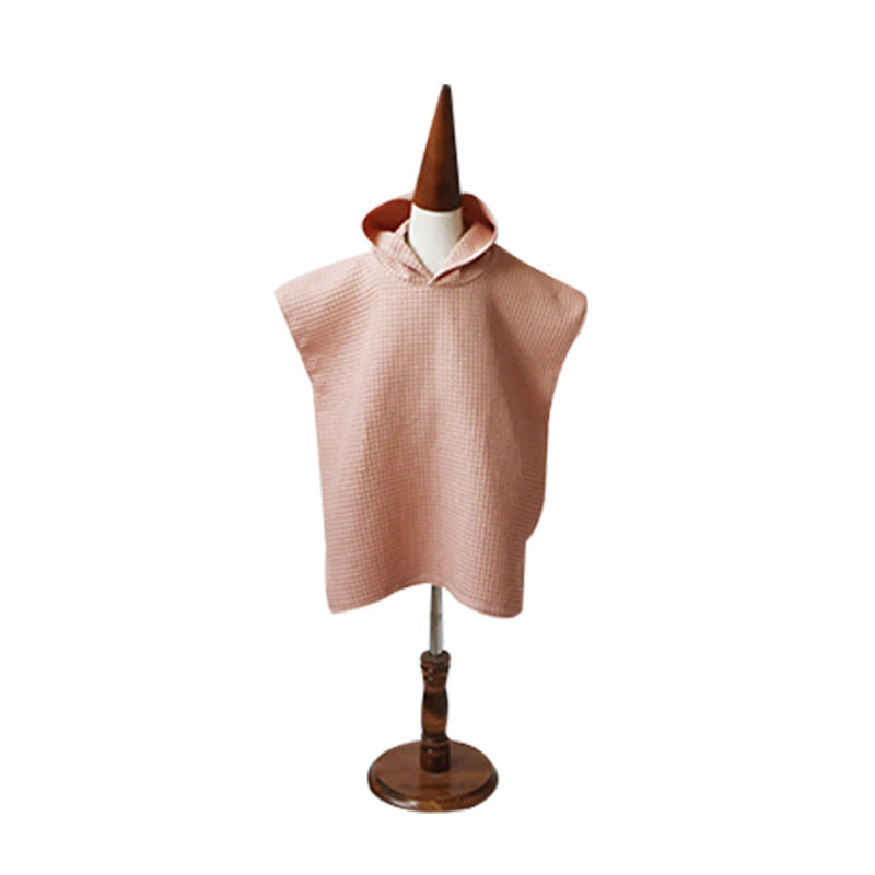 HKM-365267 Quick-Drying Cotton Hooded Bathrobe for Kids in Multiple Colors