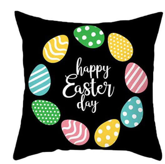 HKM-365395 Nordic Cartoon Anime Linen Throw Pillowcase for Living Room Sofa Bed