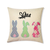 HKM-365395 Nordic Cartoon Anime Linen Throw Pillowcase for Living Room Sofa Bed