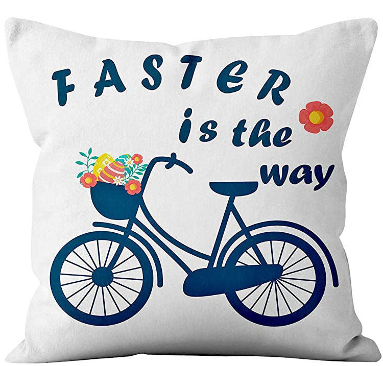 HKM-365395 Nordic Cartoon Anime Linen Throw Pillowcase for Living Room Sofa Bed