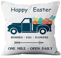 HKM-365395 Nordic Cartoon Anime Linen Throw Pillowcase for Living Room Sofa Bed