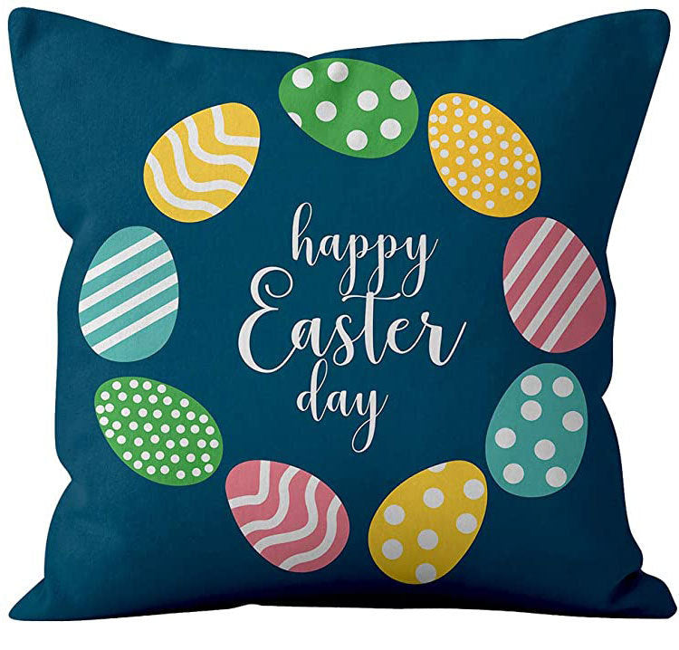 HKM-365395 Nordic Cartoon Anime Linen Throw Pillowcase for Living Room Sofa Bed