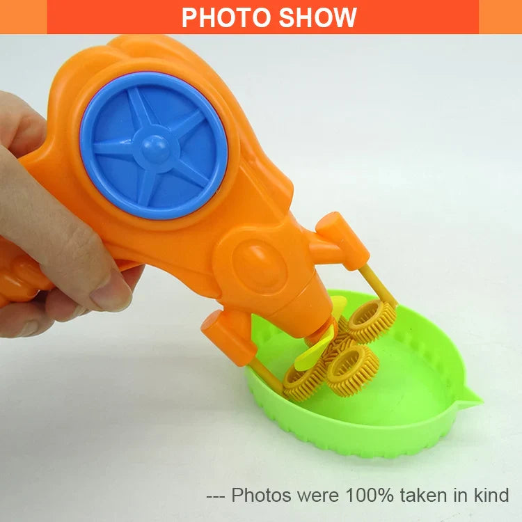 HKM-365651 Battery Operated Bubble Gun for Kids - Fun Plastic Toy Ages 2 to 7