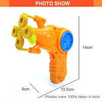 HKM-365651 Battery Operated Bubble Gun for Kids - Fun Plastic Toy Ages 2 to 7