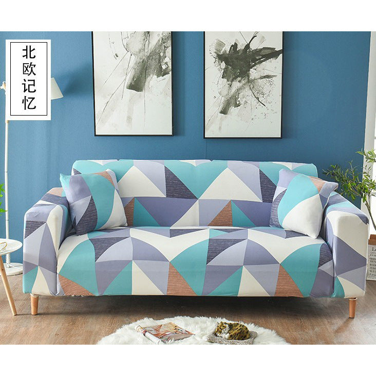 KTX-365651 Universal Elastic Sofa Cover in Various Patterns and Sizes - Modern Design, Non-slip Protection