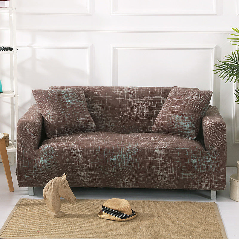 KTX-365651 Universal Elastic Sofa Cover in Various Patterns and Sizes - Modern Design, Non-slip Protection