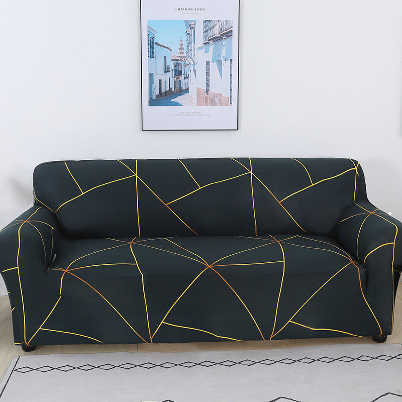 KTX-365651 Universal Elastic Sofa Cover in Various Patterns and Sizes - Modern Design, Non-slip Protection