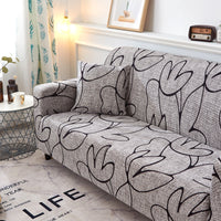 HKM-365651 Universal Elastic Sofa Cover in Various Patterns and Sizes - Modern Design, Non-slip Protection