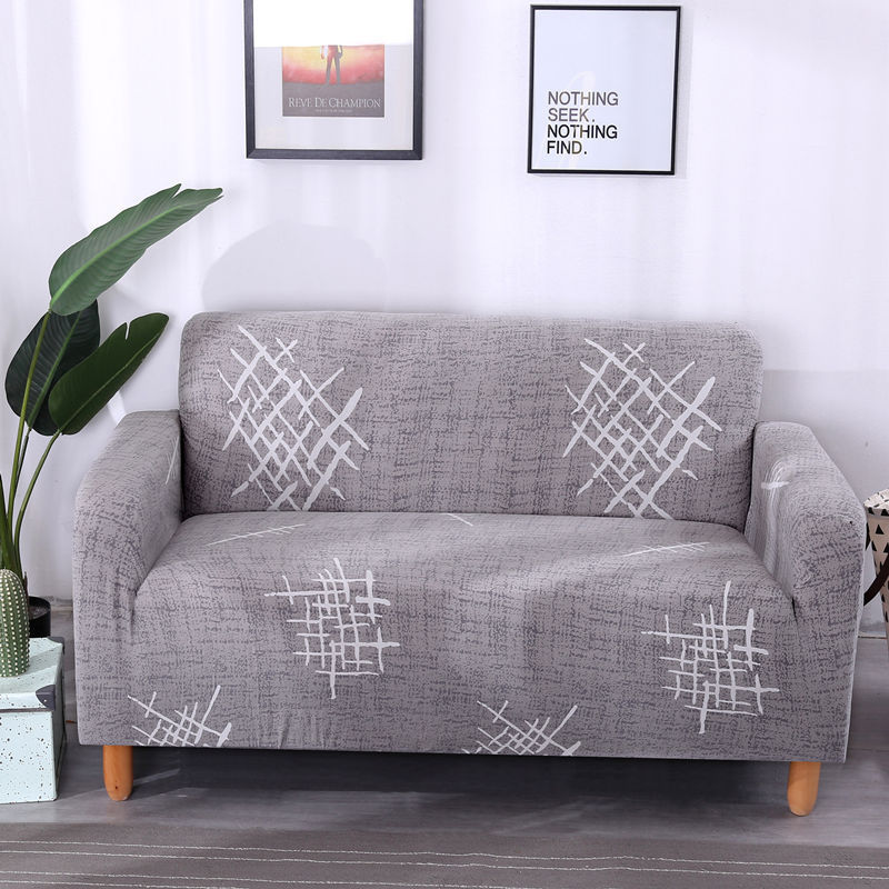 KTX-365651 Universal Elastic Sofa Cover in Various Patterns and Sizes - Modern Design, Non-slip Protection