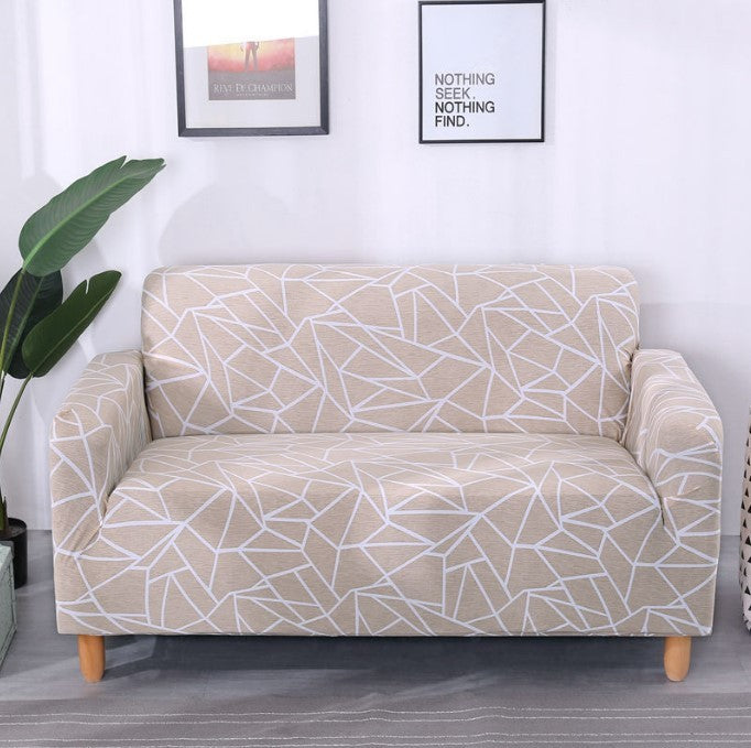 KTX-365651 Universal Elastic Sofa Cover in Various Patterns and Sizes - Modern Design, Non-slip Protection