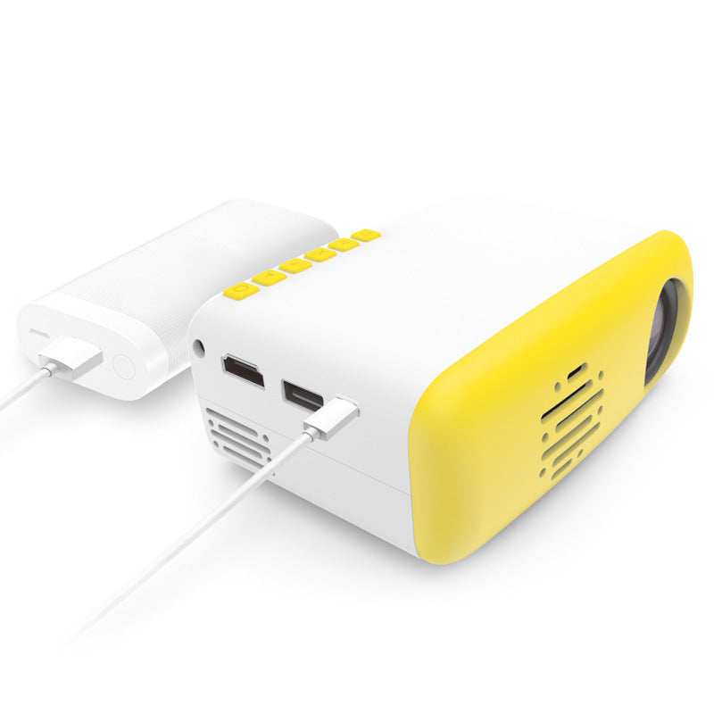 HKM-365715 Miniature HD Projector with 320x240 Resolution, Manual Focus, and Multi-Media Support