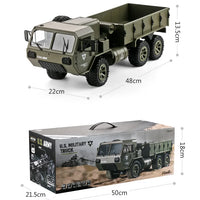 HKM-365843 1/16 Scale 6WD Remote Control Military Pickup Truck with Camera - Ready-to-Go Off-Road Vehicle for All Ages