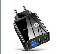 HKM-365907 Dual USB Fast Charge Mobile Phone Charger with PD and Indicator Light
