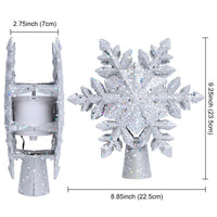 HKM-365971 Rotational Blizzard Five-Pointed Star Christmas Tree Top Projection Lamp