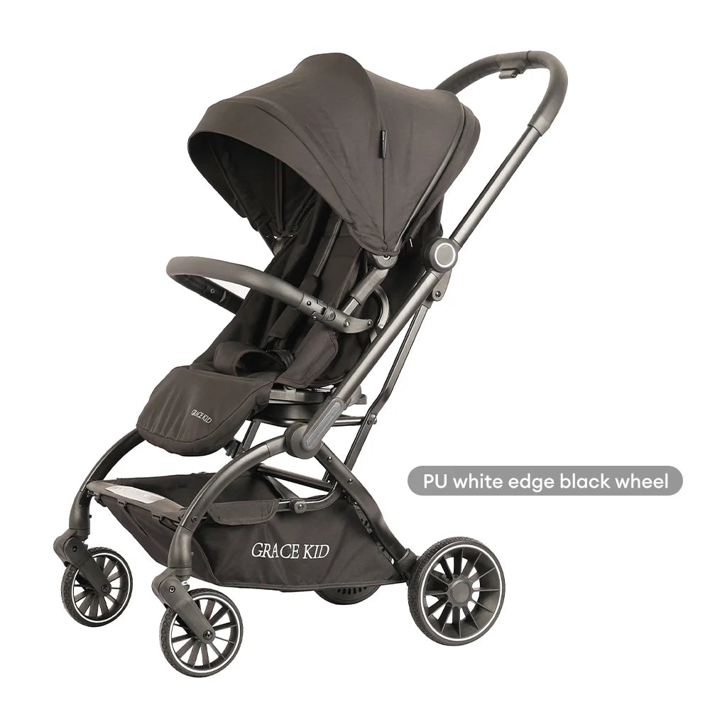 KTX-366035 4-in-1 Lightweight Foldable Baby Stroller with Swivel Seat for Newborns to 3 Months