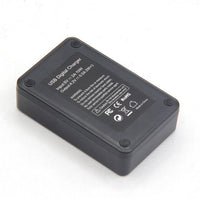 HKM-366035 Vertical USB Charger for BX1 Batteries - 3 Slots for Efficient Charging, Micro-USB Compatible