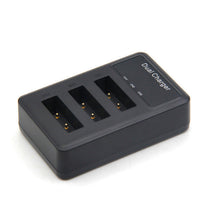 HKM-366035 Vertical USB Charger for BX1 Batteries - 3 Slots for Efficient Charging, Micro-USB Compatible