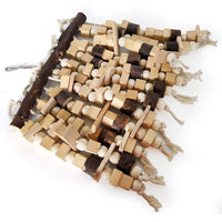 HKM-366099 Colorful Multi-Size Parrot Bite Toy for Small Pets - Wood and Synthetic Materials