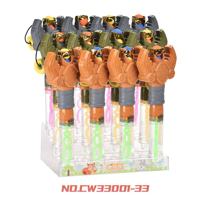 KTX-366099 Crocodile Shape Mini Telescopic Bubble Wand with Bubble Water for Kids