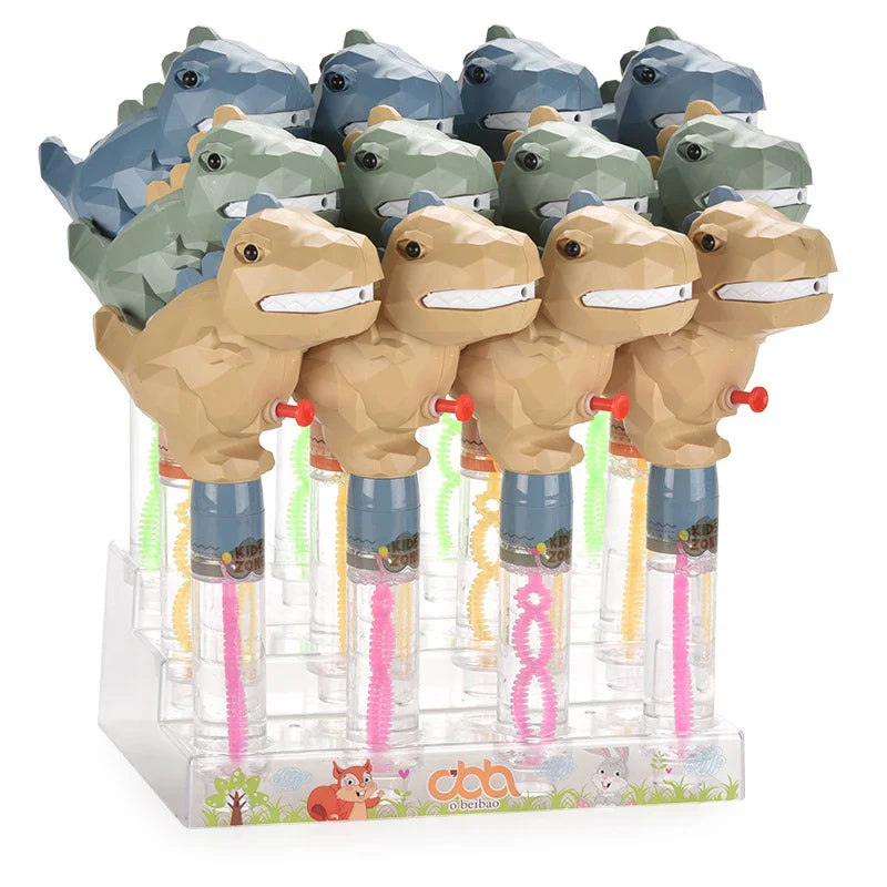 KTX-366099 Crocodile Shape Mini Telescopic Bubble Wand with Bubble Water for Kids