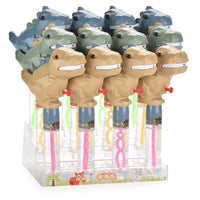 HKM-366099 Crocodile Shape Mini Telescopic Bubble Wand with Bubble Water for Kids