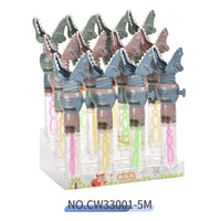 HKM-366099 Crocodile Shape Mini Telescopic Bubble Wand with Bubble Water for Kids