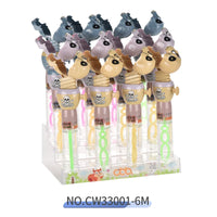 HKM-366099 Crocodile Shape Mini Telescopic Bubble Wand with Bubble Water for Kids