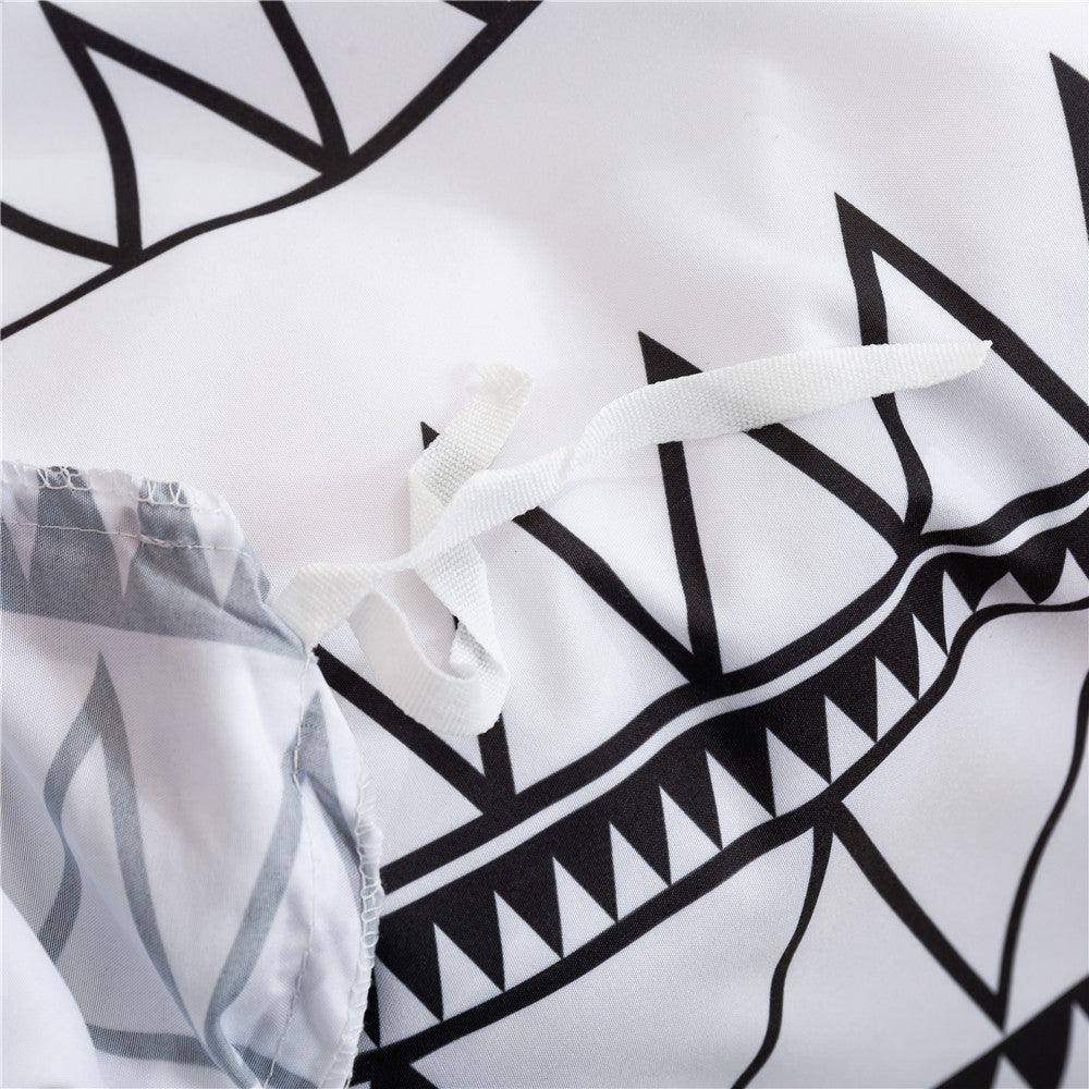 HKM-366163 Brushed Bedding Set - 1 Duvet Cover and 2 Pillowcases in Twin, Queen, King Sizes