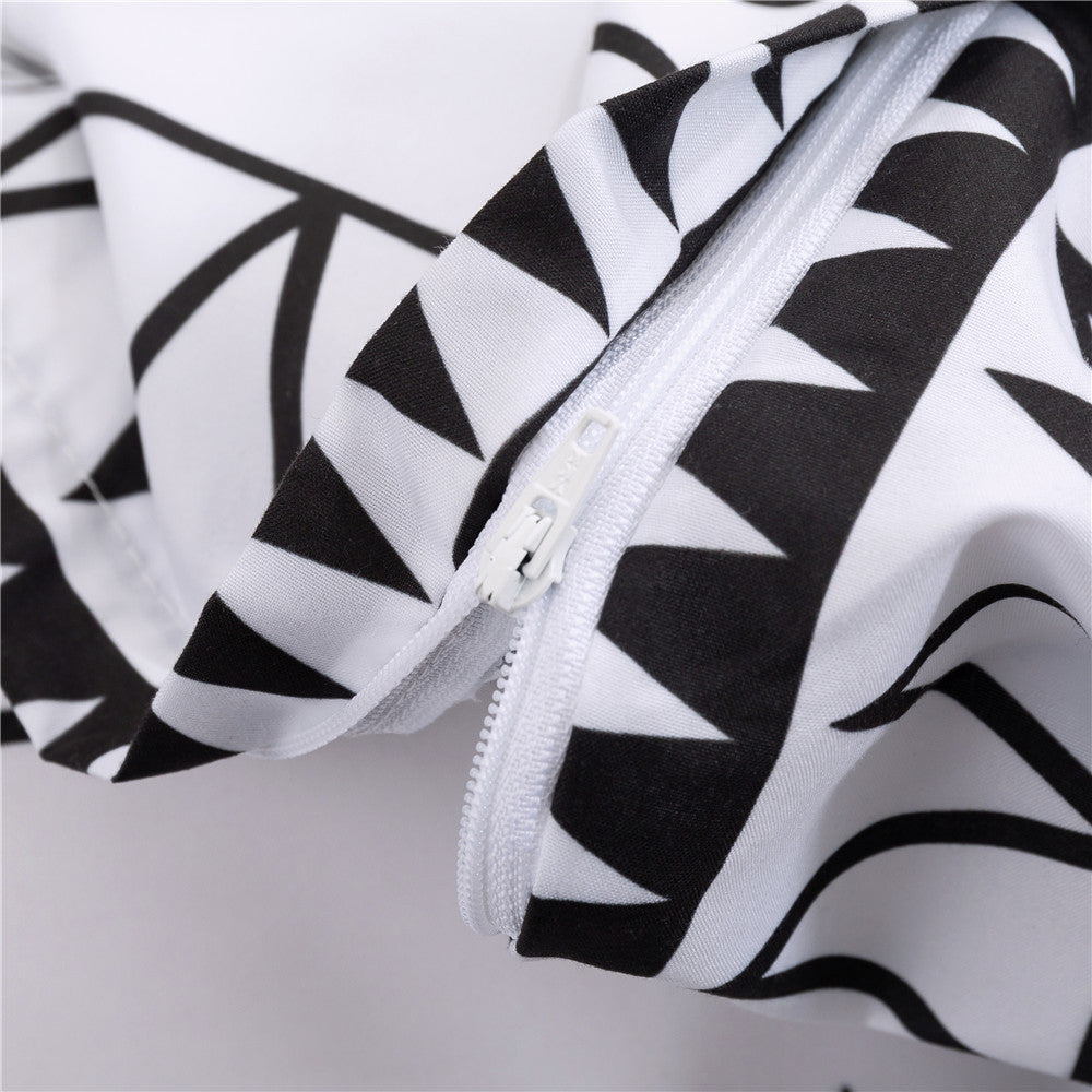 HKM-366163 Brushed Bedding Set - 1 Duvet Cover and 2 Pillowcases in Twin, Queen, King Sizes