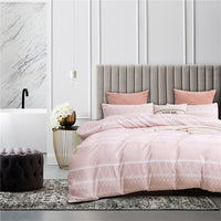 HKM-366163 Brushed Bedding Set - 1 Duvet Cover and 2 Pillowcases in Twin, Queen, King Sizes