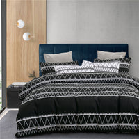 HKM-366163 Brushed Bedding Set - 1 Duvet Cover and 2 Pillowcases in Twin, Queen, King Sizes