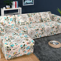 HKM-366227 Polyester Elastic Sofa Cover with Pillowcases for Single to Four-Seater Styles