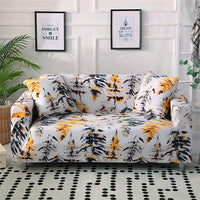 HKM-366227 Polyester Elastic Sofa Cover with Pillowcases for Single to Four-Seater Styles