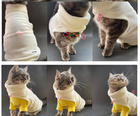 HKM-366483 Casual Polyester Bipedal Clothing for Hairless Cats – Winter Sphinx Attire