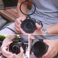 HKM-366739 Rotatable Flip Adapter Ring for Quick NC Filter Switch, Compatible with Most Camera Lenses, Aluminium Alloy Design