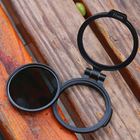 HKM-366739 Rotatable Flip Adapter Ring for Quick NC Filter Switch, Compatible with Most Camera Lenses, Aluminium Alloy Design